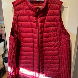 J. Jill Cherry Red Quilted Vest